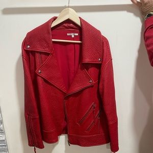 Red Rebecca minkoff leather jacket